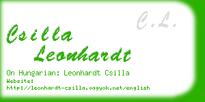 csilla leonhardt business card